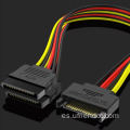 SATA Male a femenino Power SSD/HDD Splitter Conector